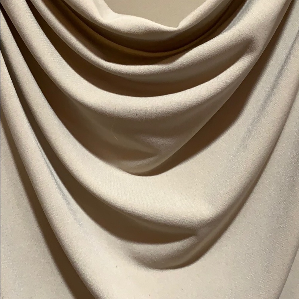 COPY - CALVIN KLEIN TOP/TANK TAN POLY SZ L COWL NECKLINE - Picture 2 of 6